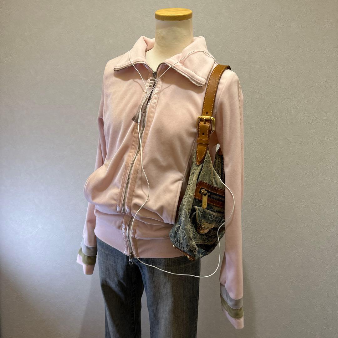 adidas アディダス　ピンクベロアジャージ　トラックジャケット　Y2K 平成