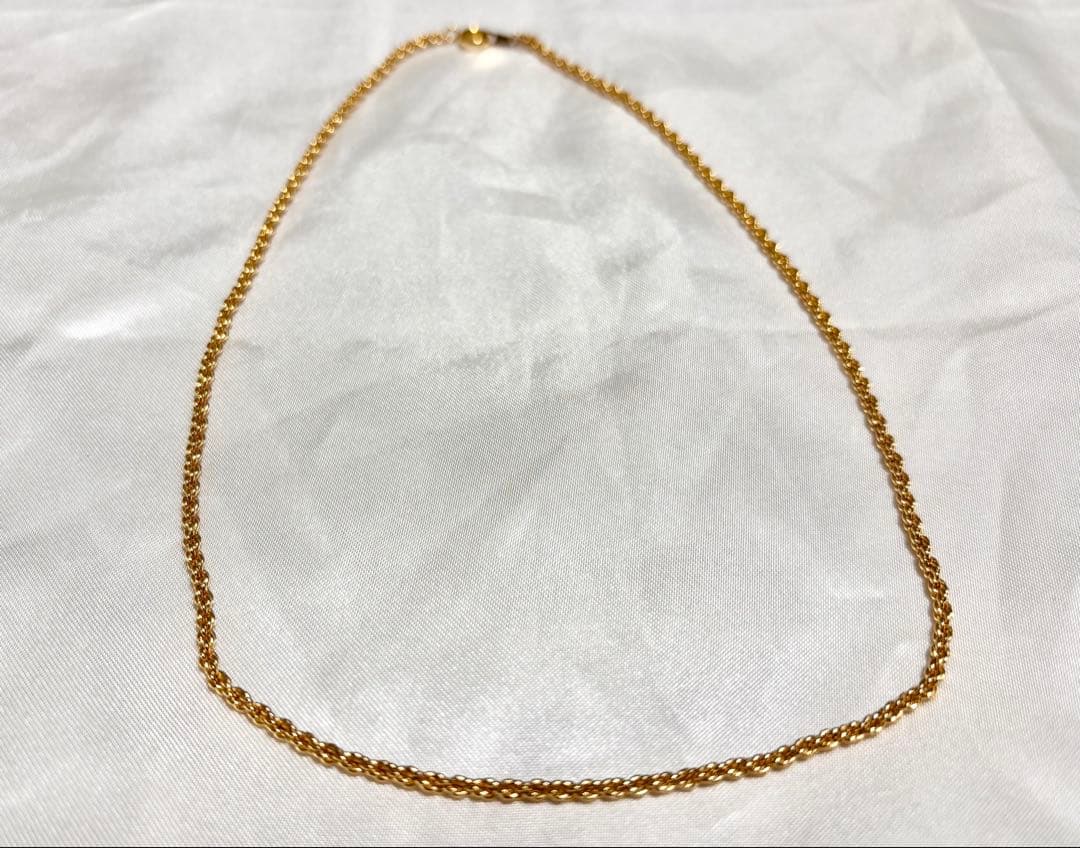 k18 ダルマカン ゴールドネックレス チェーン メッキ ⑤