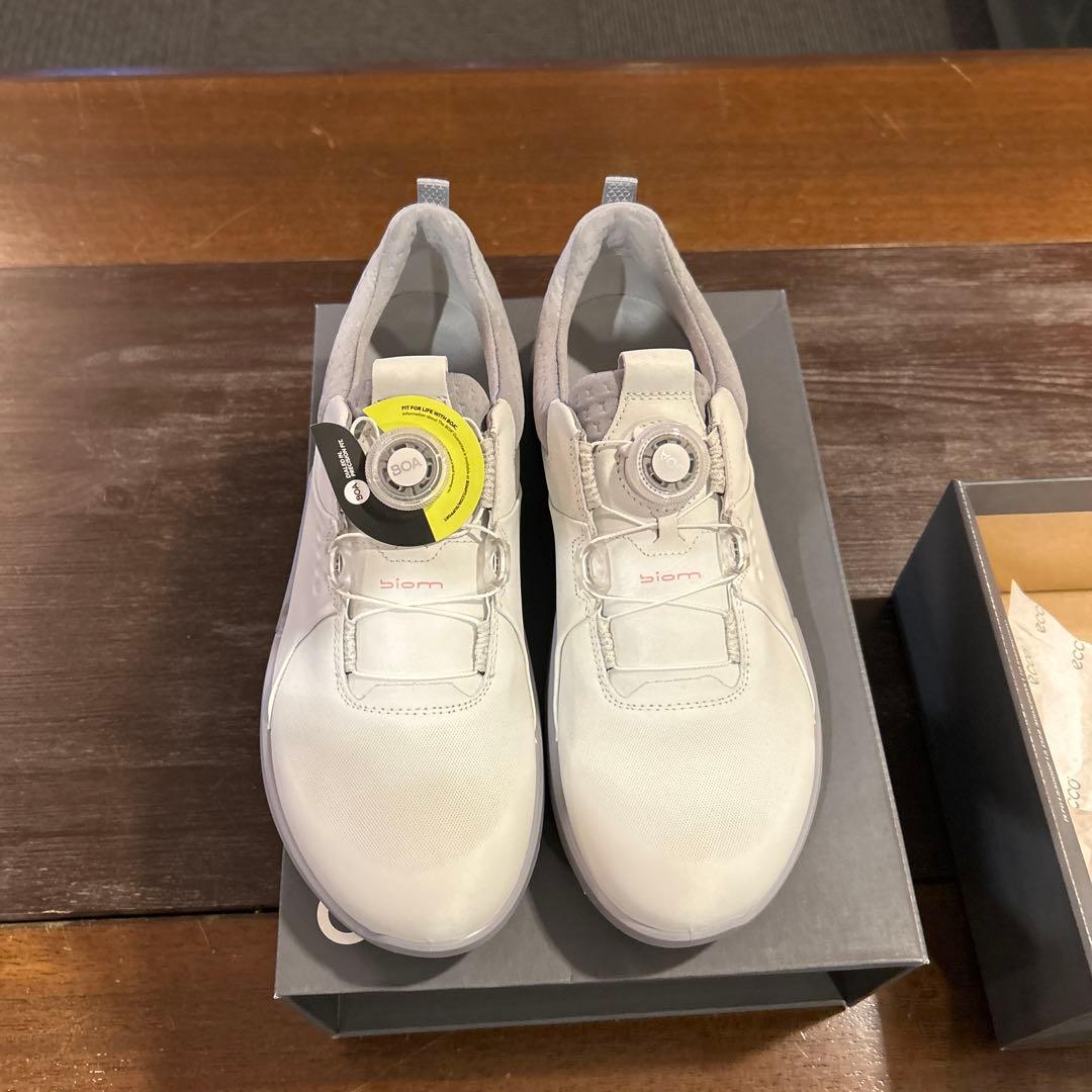 taku 新品25cm ECCO ゴルフシューズ 108213 W