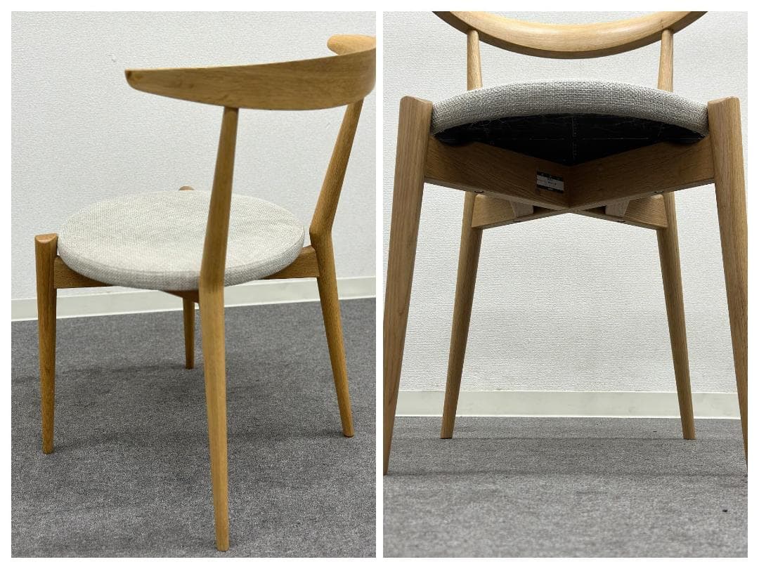 ■日進木工■Forms　ダイニングチェア　2脚セット　飛騨高山　ナチュラル