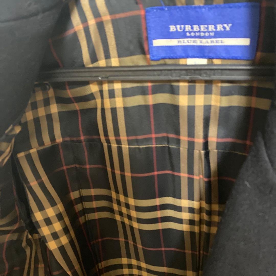 断*中様 USED★バーバリー ブルーレーベル　ピーコート 36（Sサイズ）