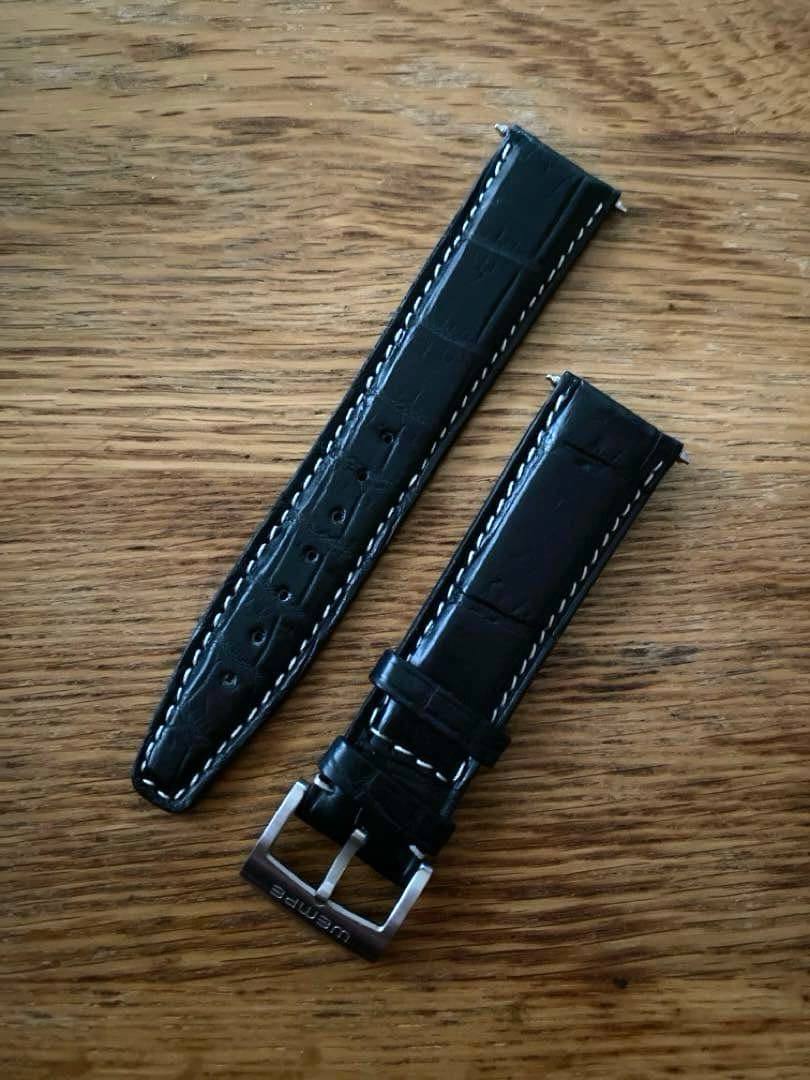 【美品】WEMPE ヴェンぺ 20mm アリゲーター レザー ドイツ製バンド