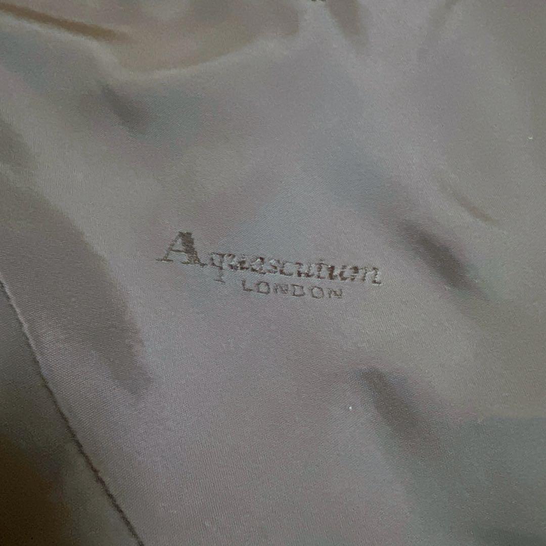 【極美品】アクアスキュータム 紺ブレ 金ボタン ダブルブレスト ジャケット M