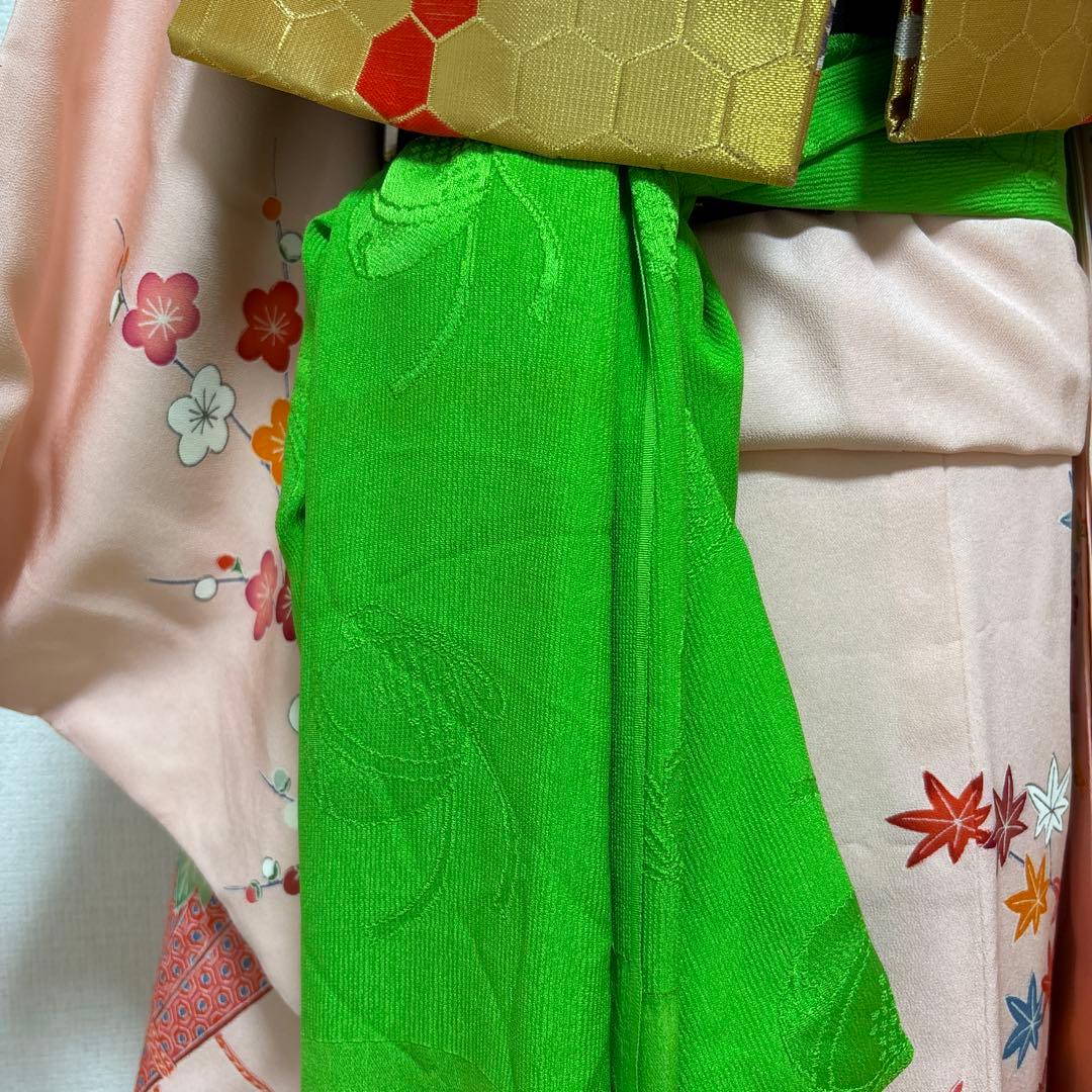 七五三　正絹　着物セット　7歳