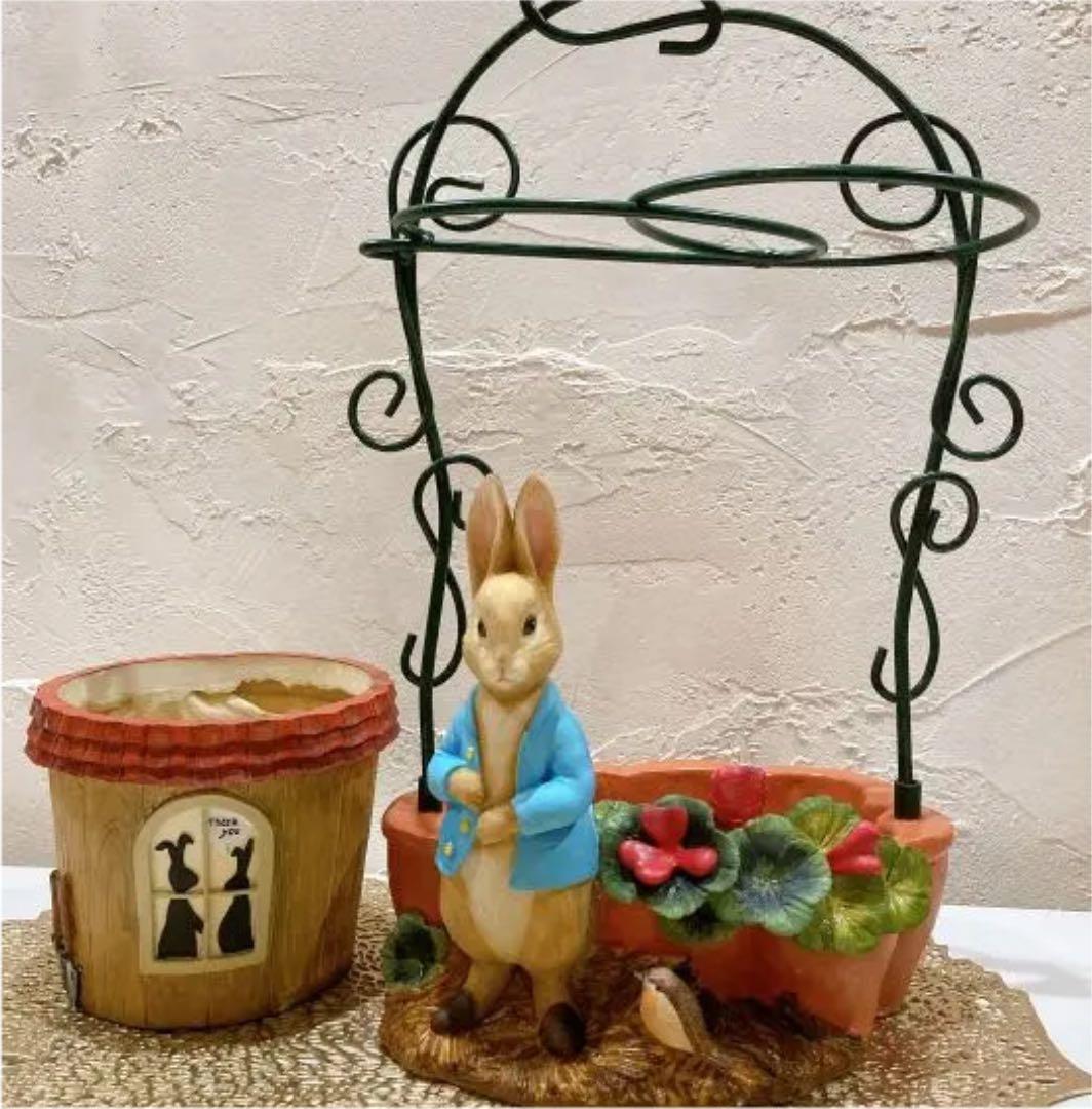 ピーターラビット　傘立て　おまけプランター　鉢植え