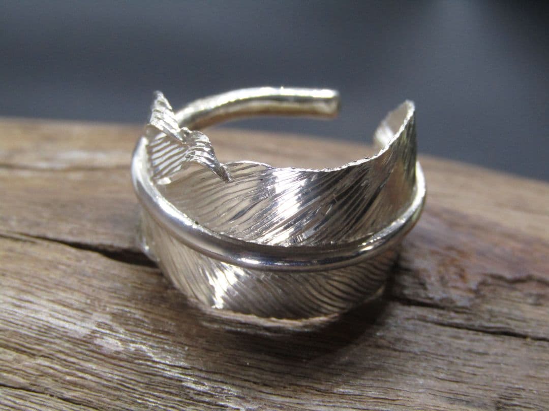 17号　フリーサイズ　フェザーリング　SV950　インディアンジュエリー