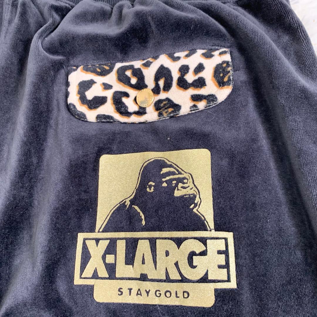 X-LARGE 24karats ベロア ジャージ セットアップ レオパードXL