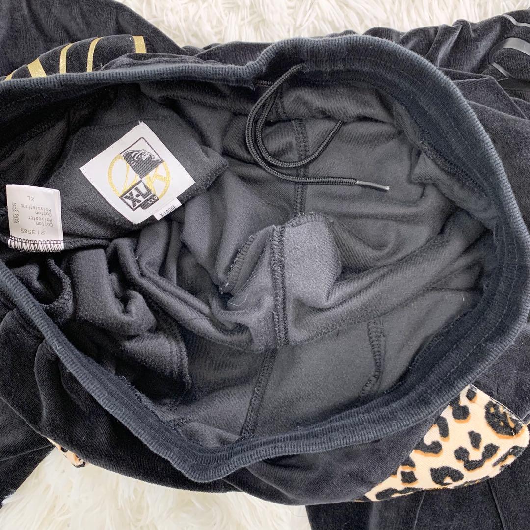 X-LARGE 24karats ベロア ジャージ セットアップ レオパードXL