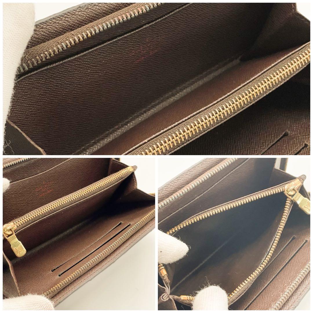 ルイヴィトン　ポルトモネ　ジップ　ダミエ　ラウンドファスナー　長財布