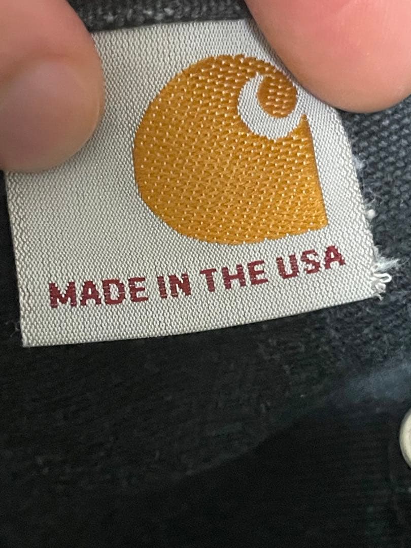 Carhartt ダブルニー 33x30 ブラック フェード