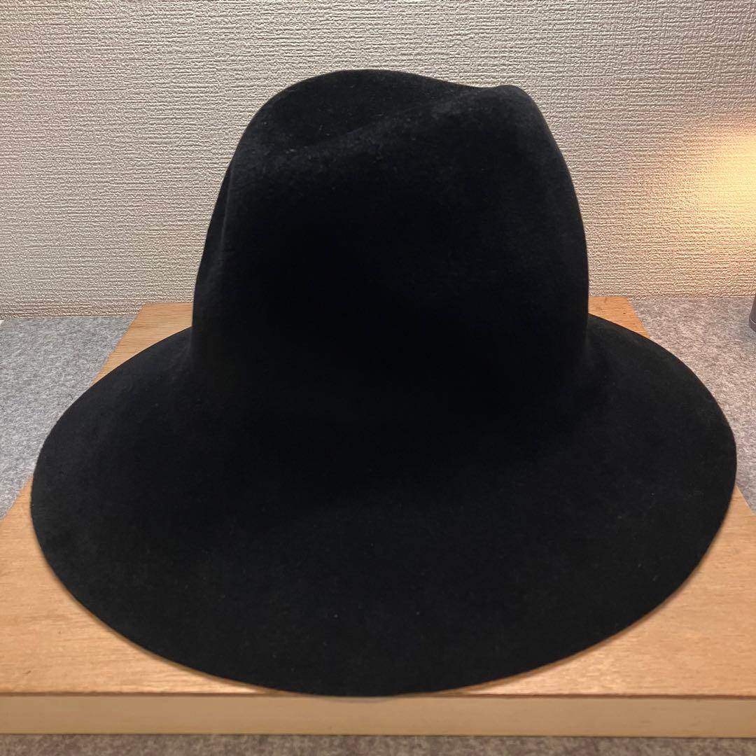 美品　KIJIMA TAKAYUKI 152854 黒　ハット　ラビット