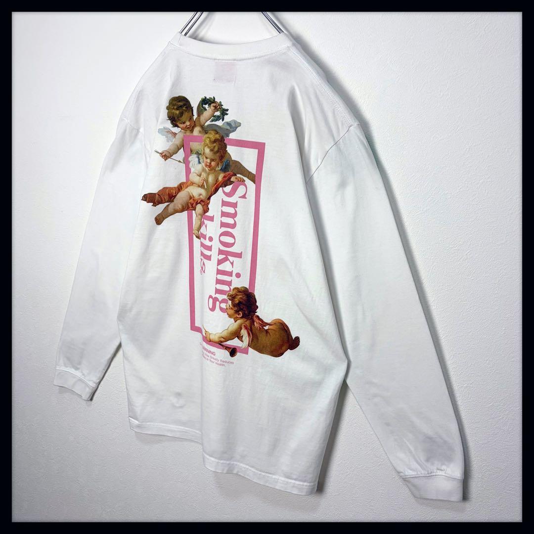 【美品】FR2 梅 エンジェル 天使 長袖Tシャツ ピンク 限定カラー 入手困難