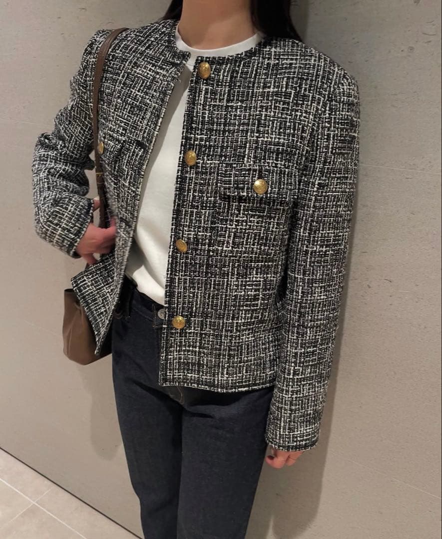 Mila Owen ツイードジャケットMIX サイズ0