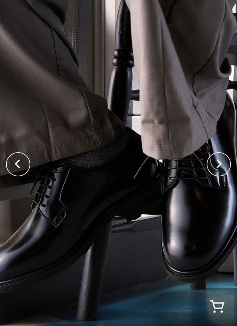 27cm プレーントゥ ポストマンシューズ