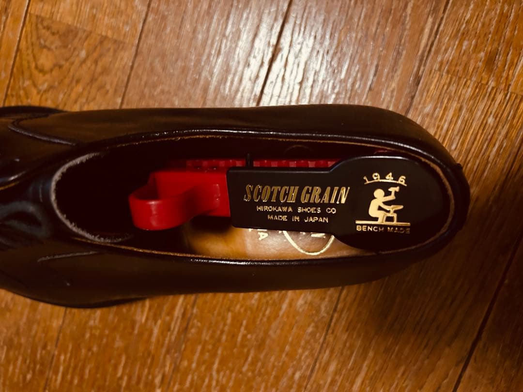 【SCOTCH GRAIN】ブラック レザーシューズ　※ぱぴぷ