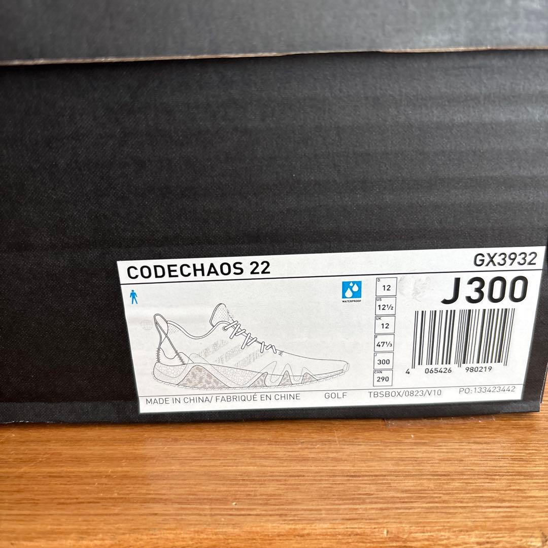 30cm　アディダス　ゴルフ　コードカオス22　GX3932　シューズ