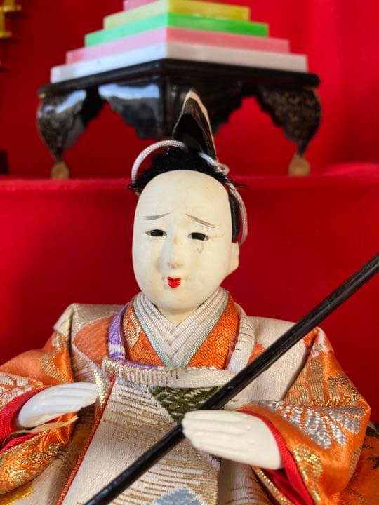 ひな人形　7段　廣栄　白鶴雛