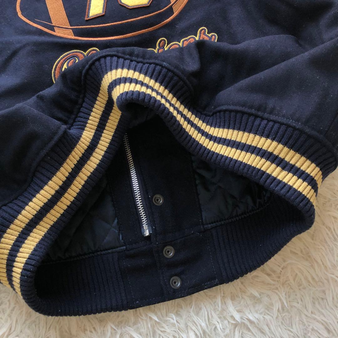 【希少サイズL】アヴィレックス　スクーカム　バーシティジャケット　キルティング