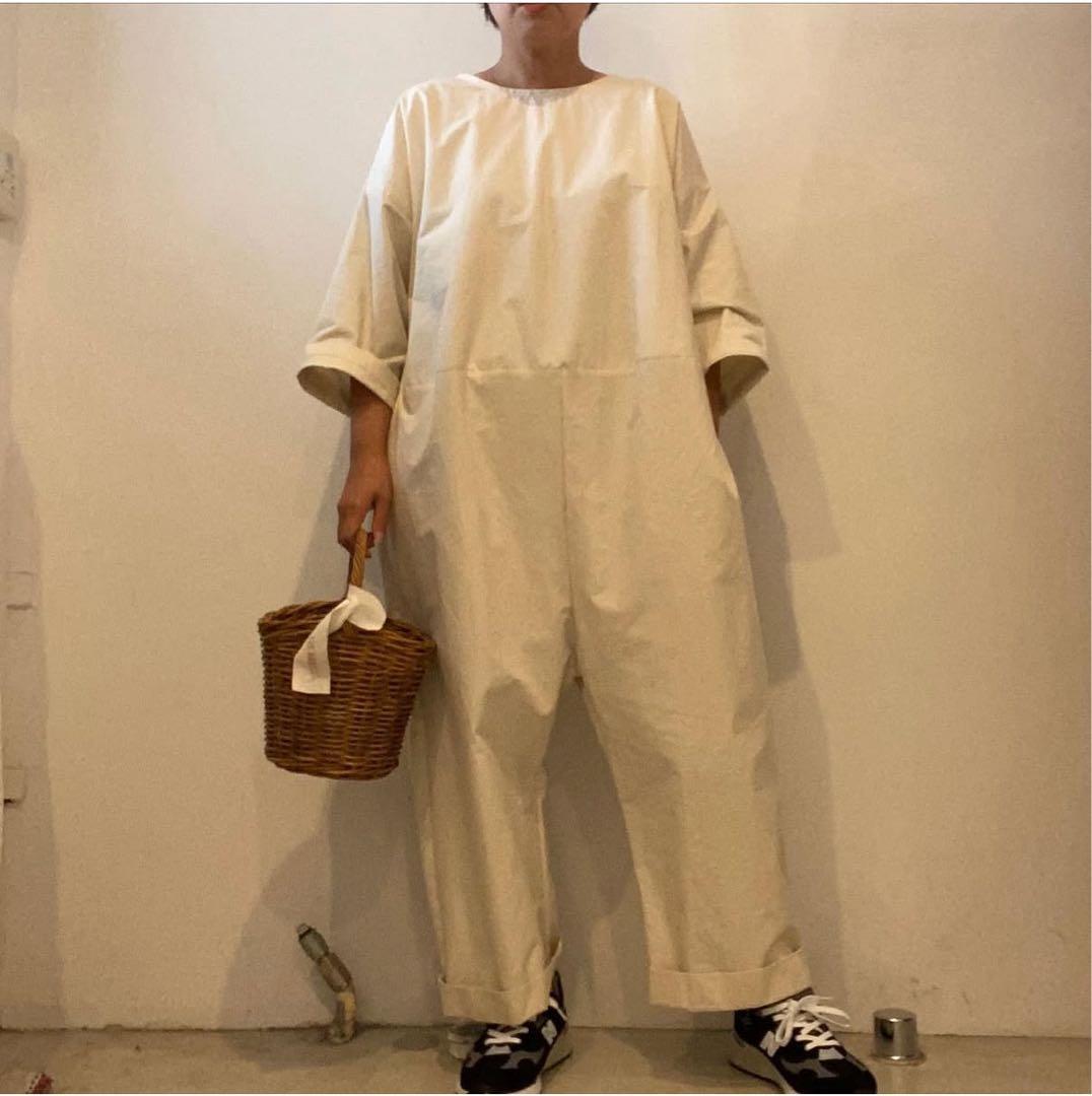 ito Fukuoka アイボリー コットン オールインワン