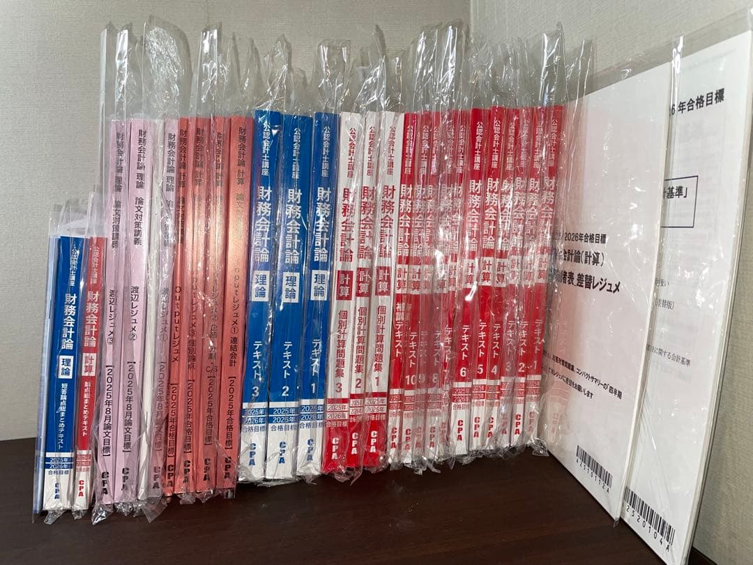 未使用 CPA 2025年目標 6科目セット