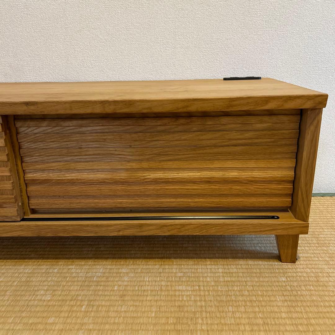 北欧風　テレビ台　ローボード　オーク　格子デザイン 120㎝