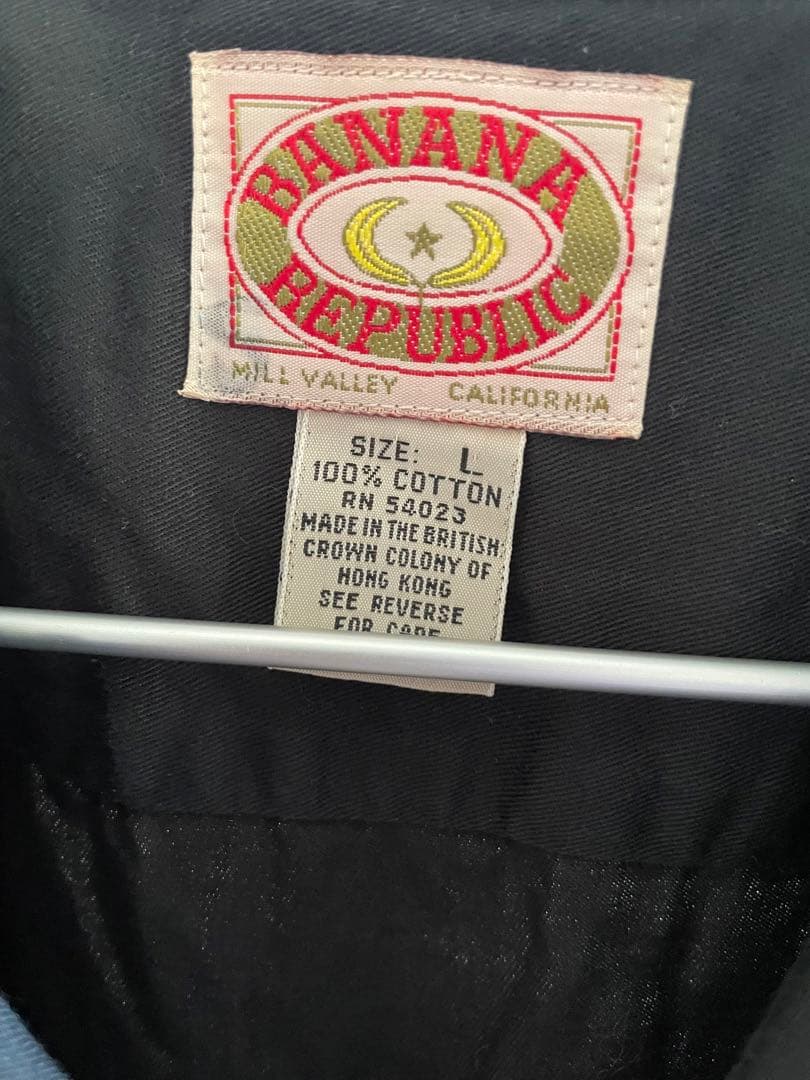 希少　80s Banana Republic ボウリングシャツ　バナナタグ