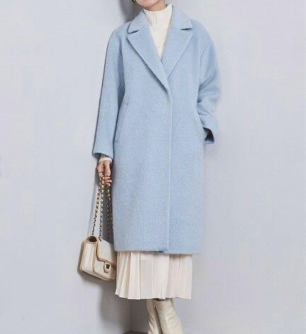 シャギー ビッグテーラード コート XS