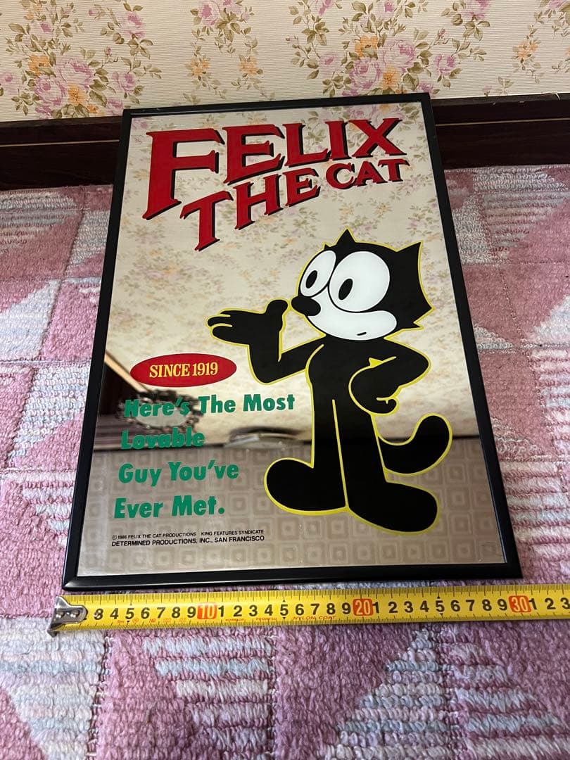 フィリックス・ザ・キャット 昭和レトロ パブミラー