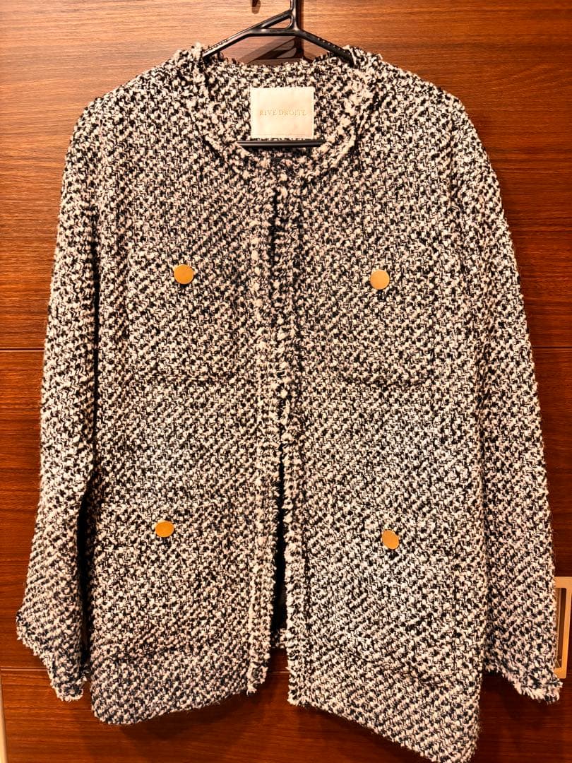 RIVE DROITE ツイードフリンジジャケット