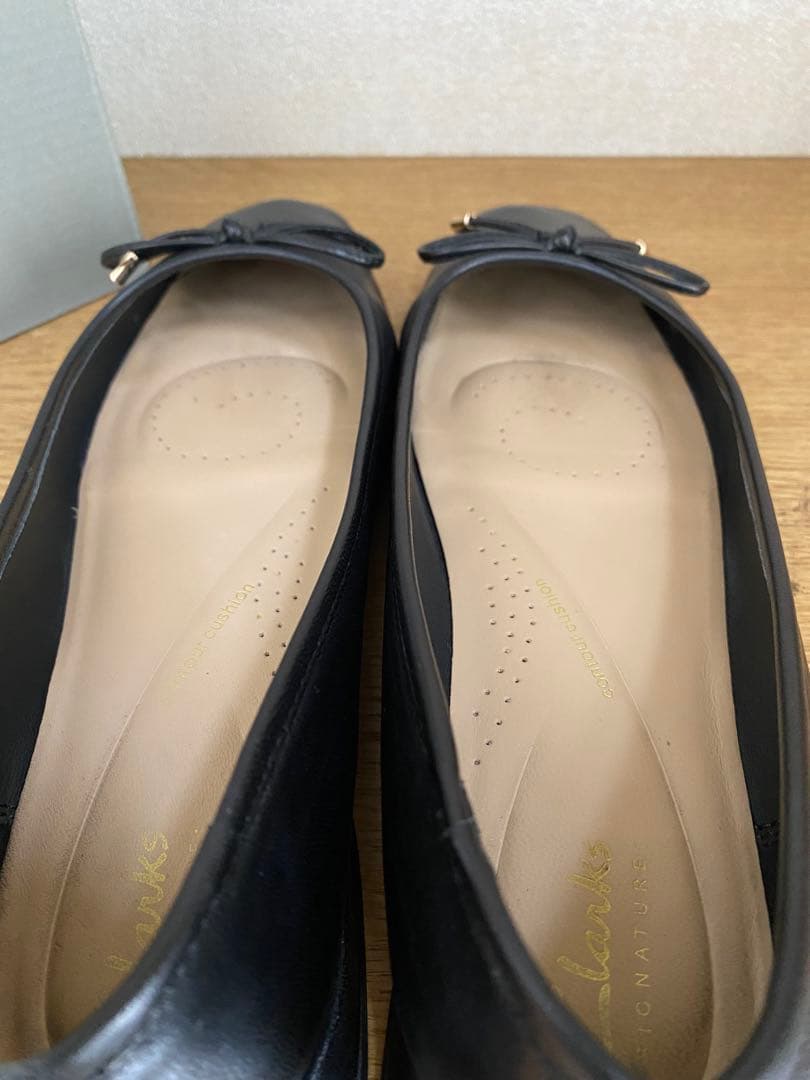 専用❗️☆Clarks(クラークス)☆フラットバレエシューズ黒24cm