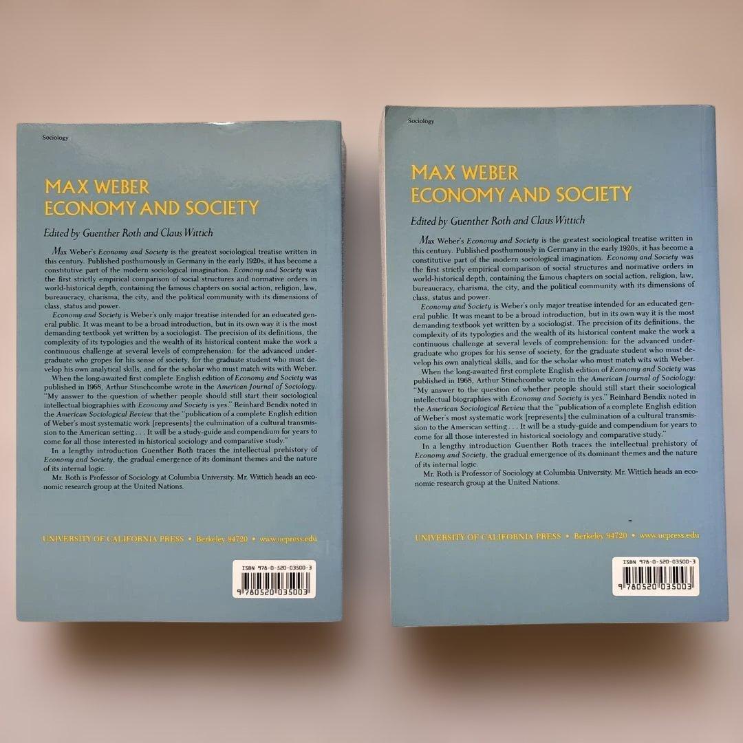 Max Weber Economy and Society 1・２