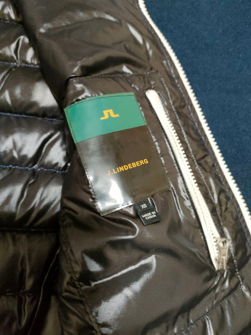 J.LINDEBERG ダウンベスト　ネイビー　S-M相当　ゴルフ