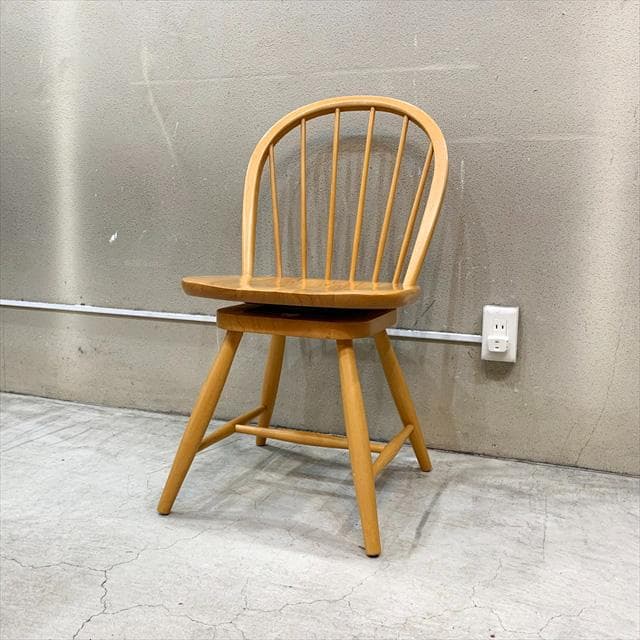オールドキツツキ（飛騨産業家具）ウィンザー回転チェア④