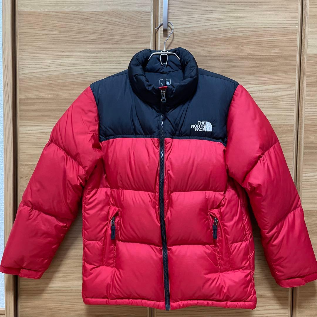 【美品‼︎】THE NORTH FACE ダウンジャケット 150 赤黒