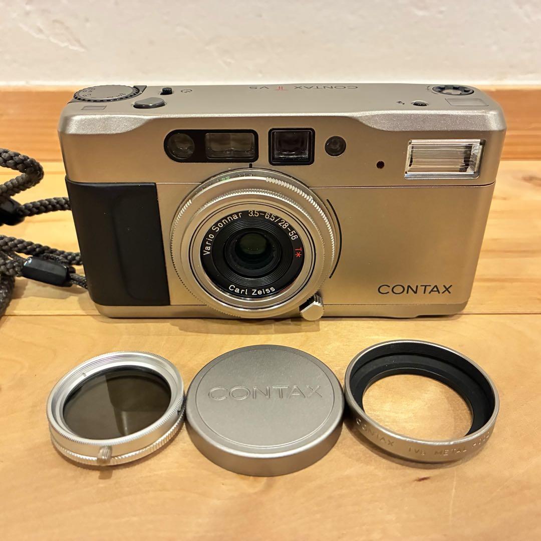 CONTAX T VS コンパクトフィルムカメラ PLフィルター付
