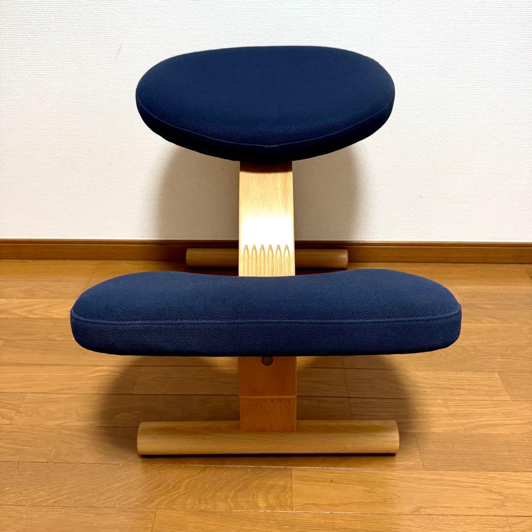 【美品】バランスイージー Rybo リボ社 バランスチェア ネイビー 姿勢改善