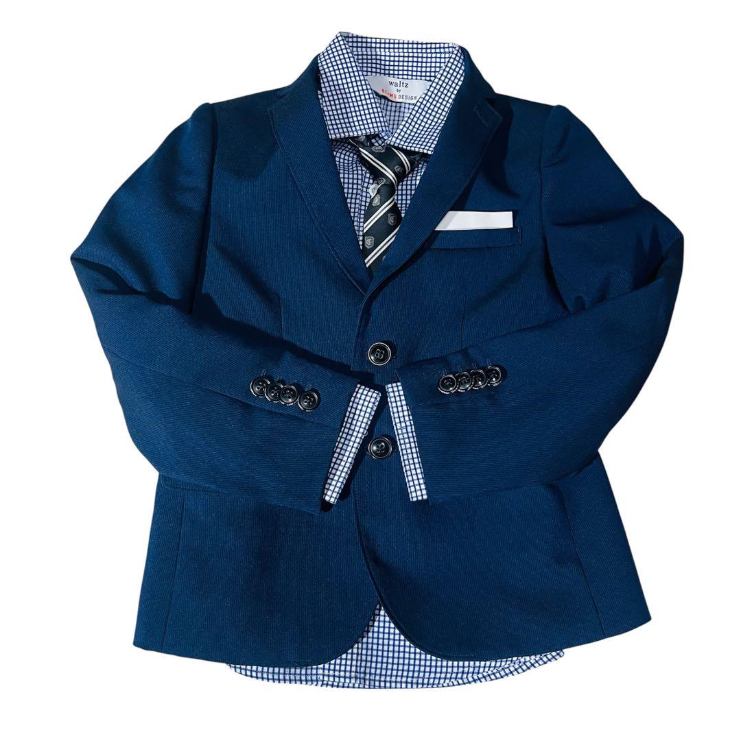 美品 ✨waltz by BEAMS DESIGN 男の子120 卒園入学　紺
