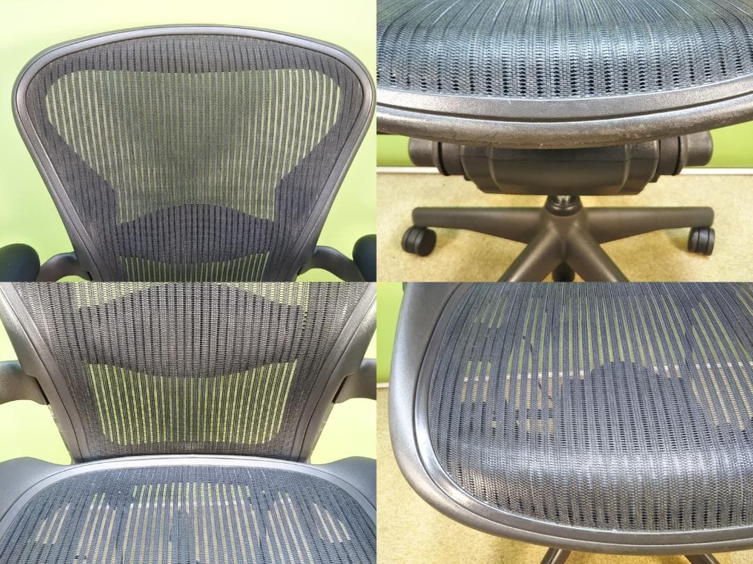 az　ハーマンミラー　アーロンチェア　Bサイズ　スタンダード　固定肘　中古品