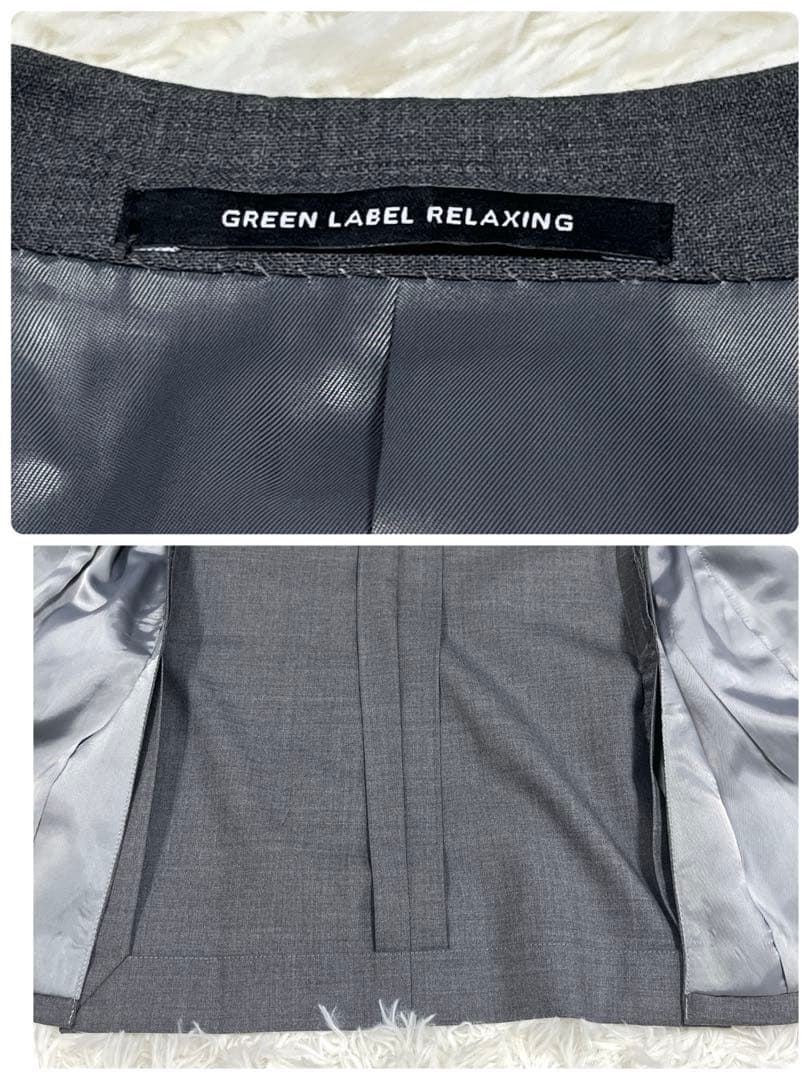 美品✨グリーンレーベルリラクシング スリーピーススーツ MサイズグレーREDA