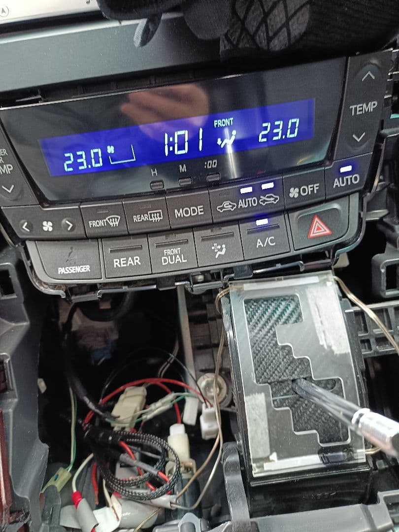 【LED打ち替え品】20ヴェルファイア アルファード後期最上級グレードエアコン