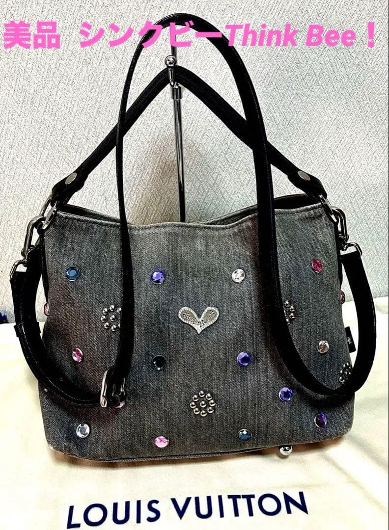【美品】Think Bee！シンクビー ジュエルビーンズ 2way トートバッグ