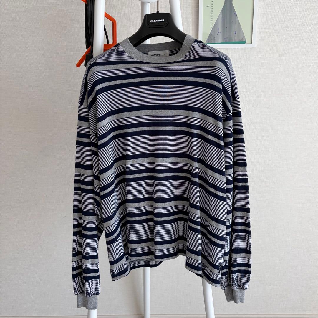 トップス everyone border long sleeve tee shirt