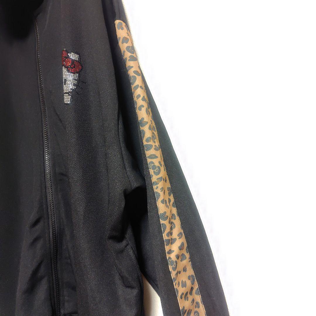 美品 ハローキティ　ジャージ上下セット　キラキラ黒　Lサイズ　サンリオ