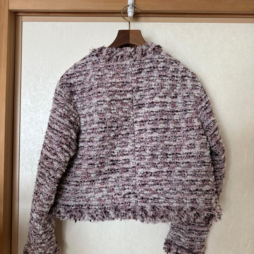 TOMORROWLAND ノーカラーツイードジャケット Mサイズ