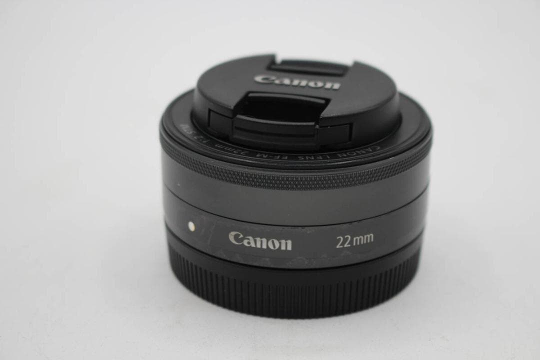 Canon キヤノン EF-M 22mm F2 STM グラファイト◆4033