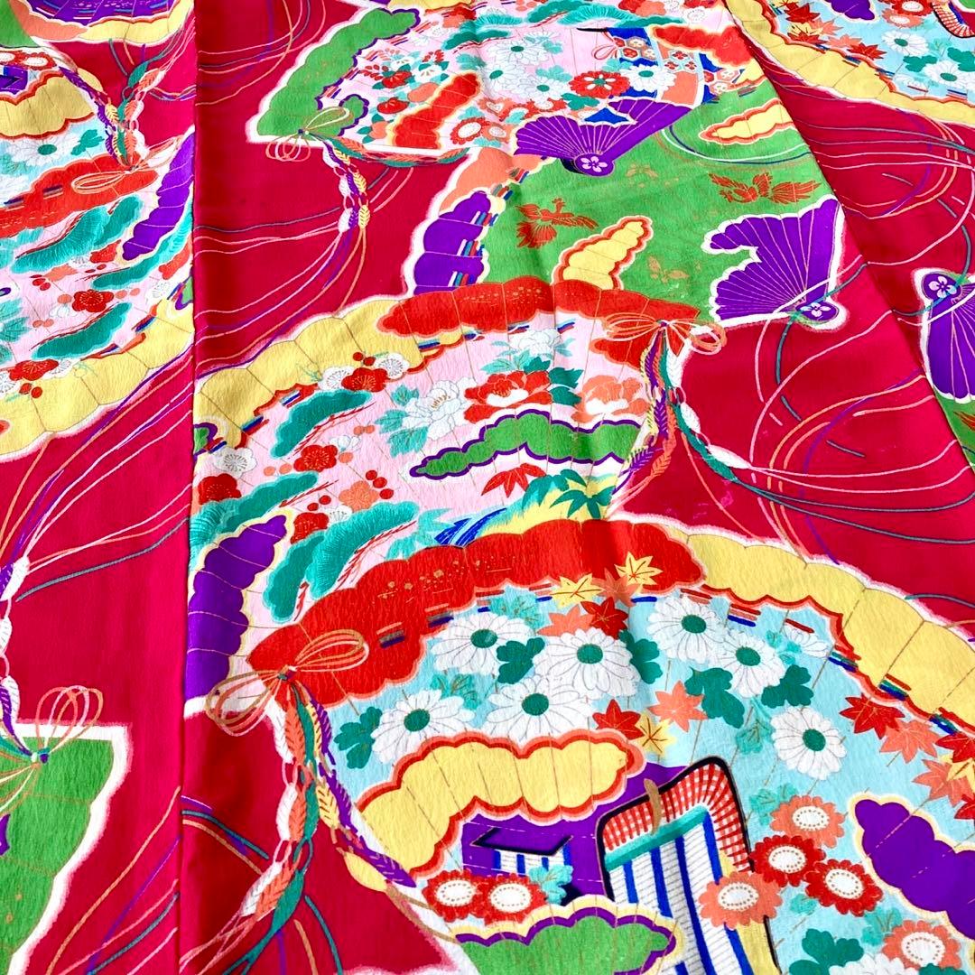 アンティーク　女の子　子供着物　七五三　アンティーク着物　3歳　NO6