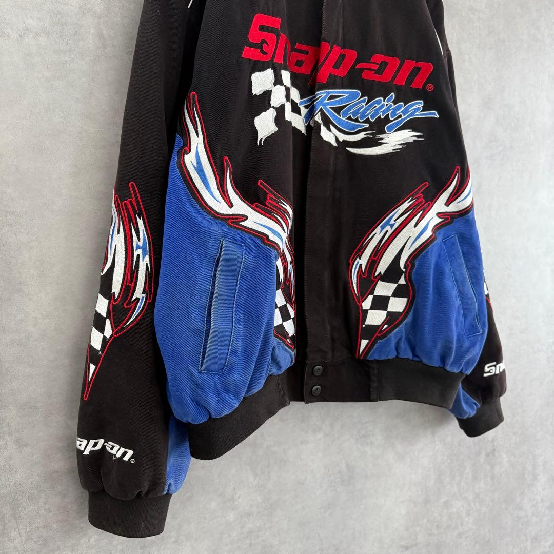 CHOKO Snap-on スナップオン 刺繍レーシングジャケット L