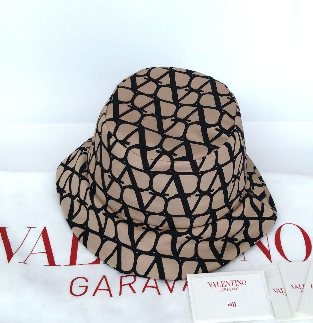 極美品　VALENTINO　ヴァレンティノ　帽子　 バケットハット　タグ付　38