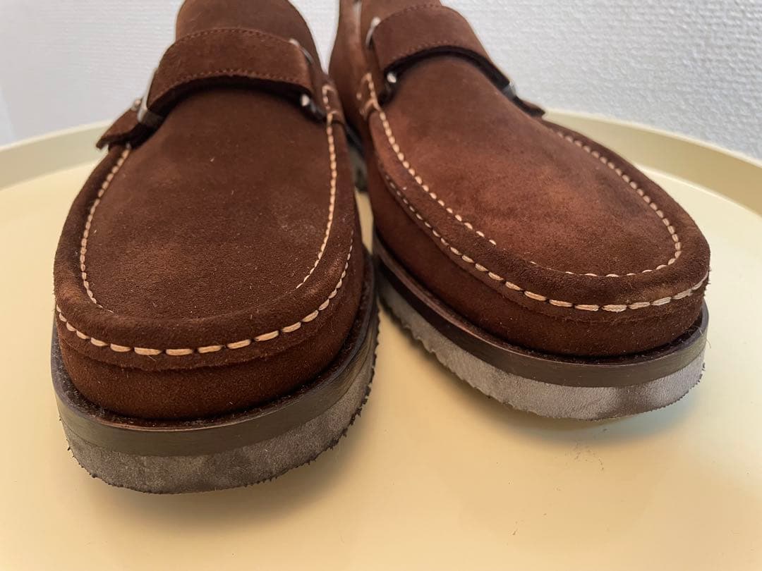 フェラガモ 未使用 モカシン スリッポン レザーシューズ 7ハーフ