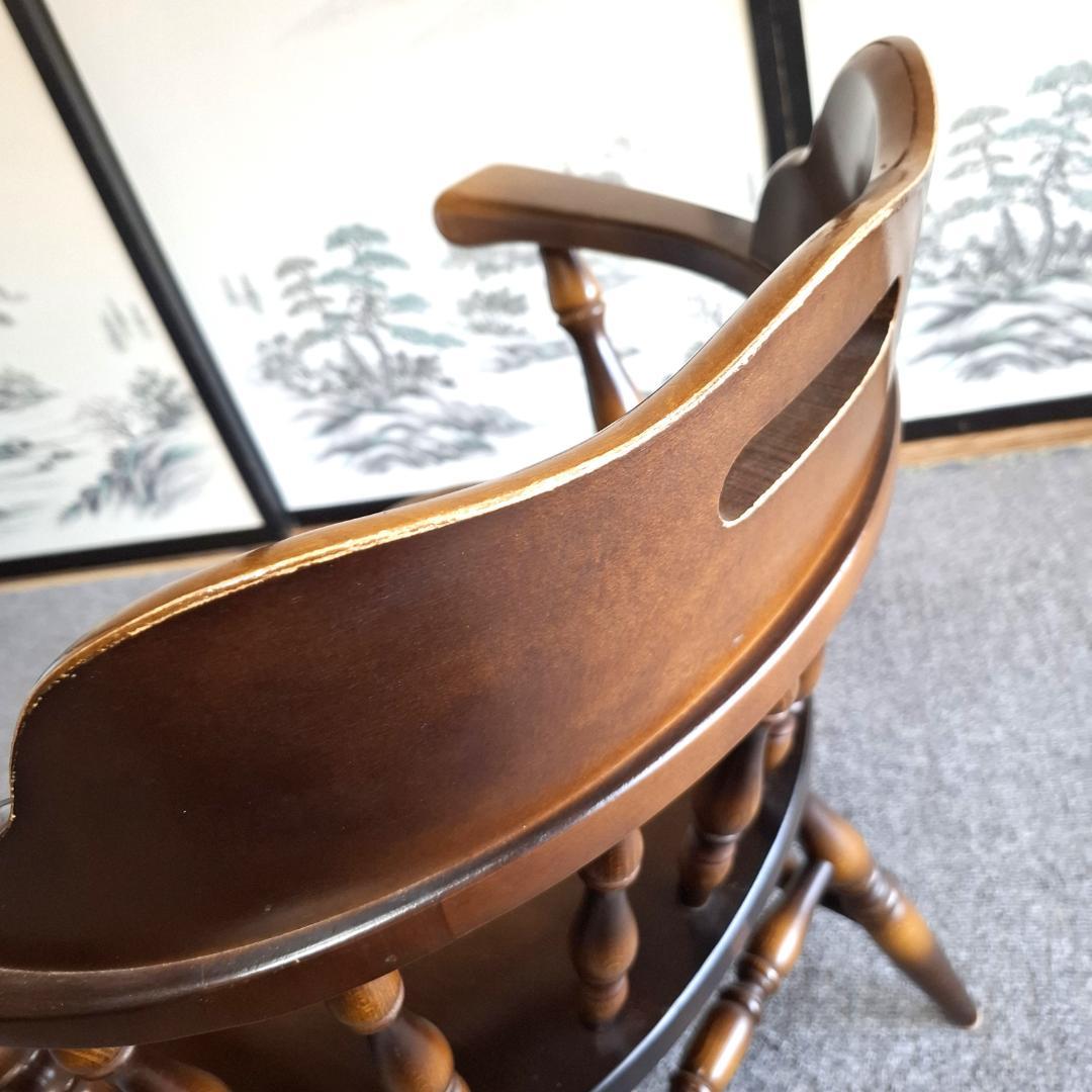 ⑥★飛騨産業★キツツキマーク★ウィンザーチェア★ダイニングチェア★